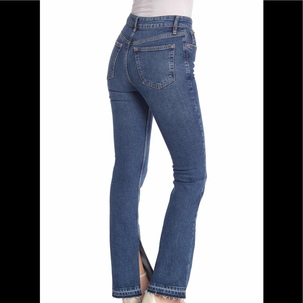 Free People Emmy High Waist Split Hem Bootcut Jean - Picture 4 of 5